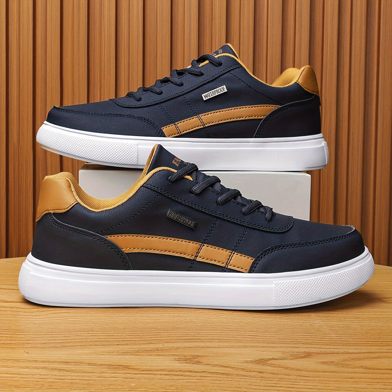 PLUS SIZE Trendy Skate Shoes, Comfy Casual Lace Up Sneakers